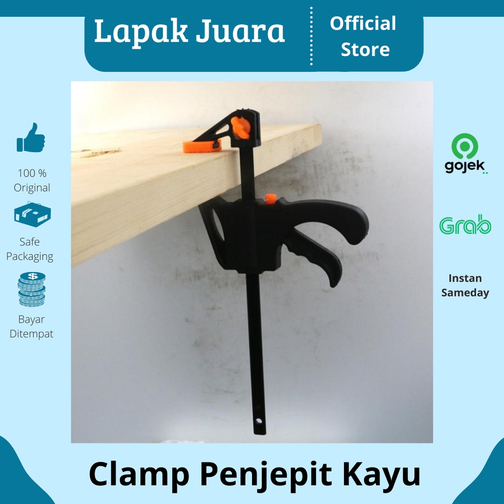 Clamp Penjepit Kayu | Taffware Speed Squeeze Ratcheting Clamp Penjepit Kayu 4 Inch