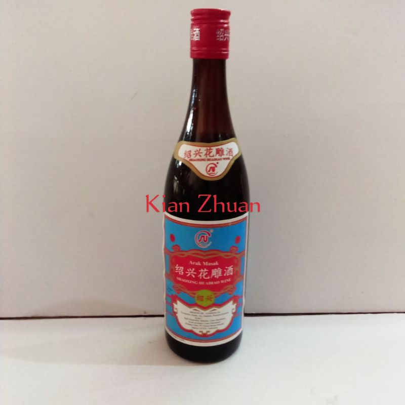SHAOXING HUADIAO WINE/SHAO HSING CHU YONG HUQ TIQO CHIEWAngciu / Arak masak / Penyedap Masakan 600 ml
