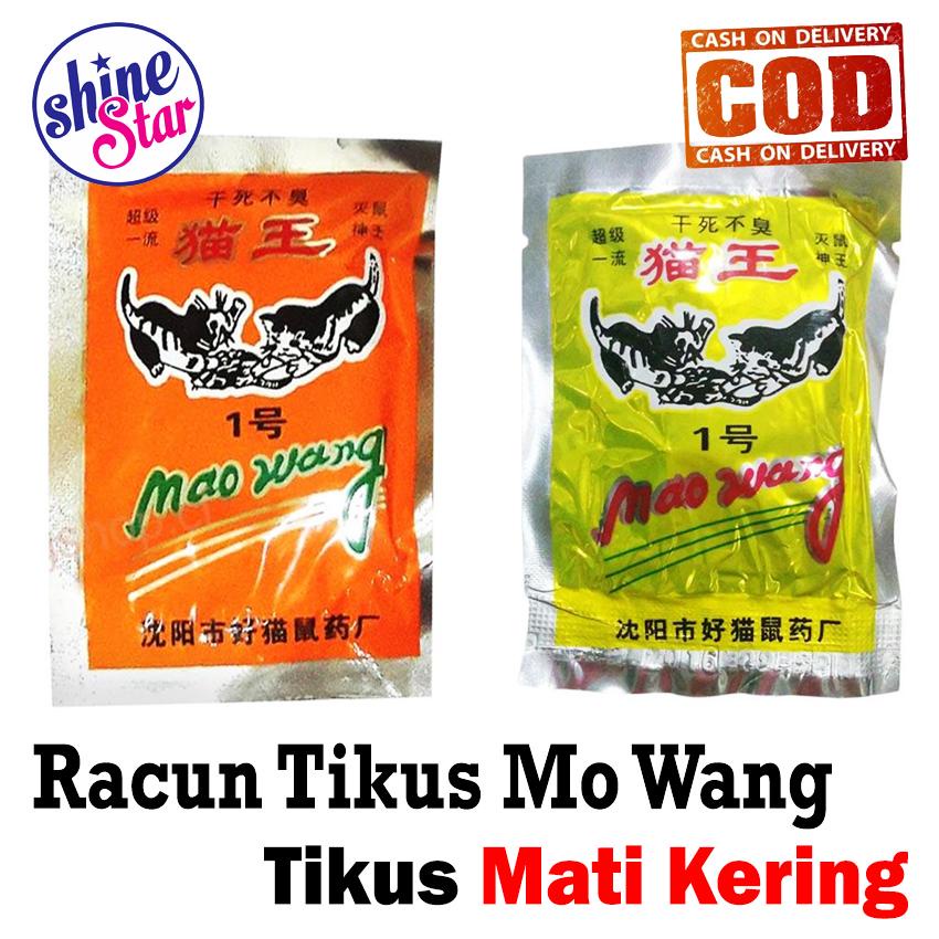 Racun Tikus Mao Wang / Maowang Dari Cina - Racun Pembasmi Hama Tikus Mati Kering Tidak Bau / Warna Random