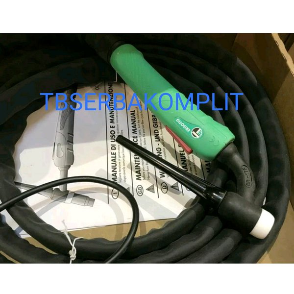 STANG LAS ARGON TRAFIMET Made in Italy KEPALA TORCH FLEXIBLE 4 Meter 17 FX TIG TORCH AUTO TORCIA SIN