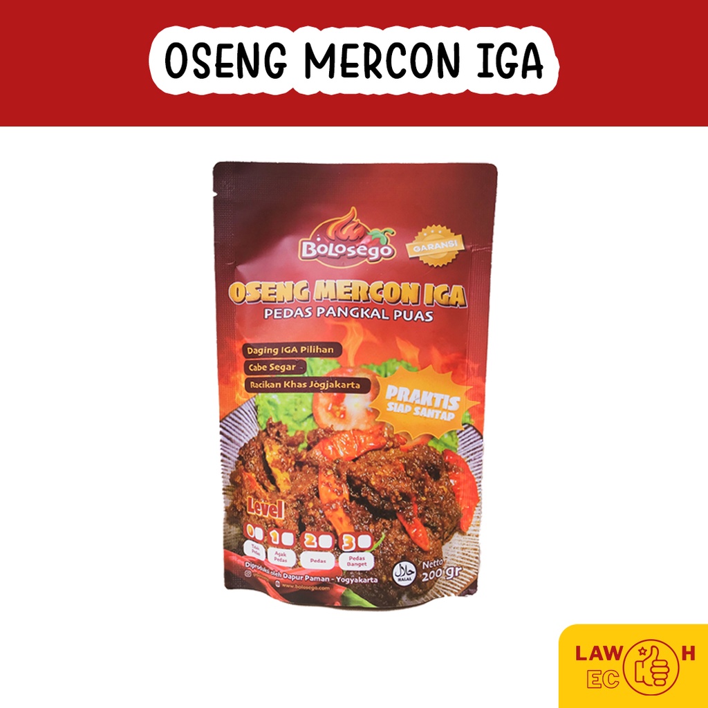 

BOLOSEGO Oseng Mercon Daging Iga Sapi (Level Pedas)