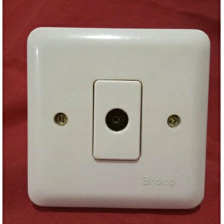 STOP KONTAK ANTENA TV BROCO - STOP KONTAK TV TANAM TEMBOK