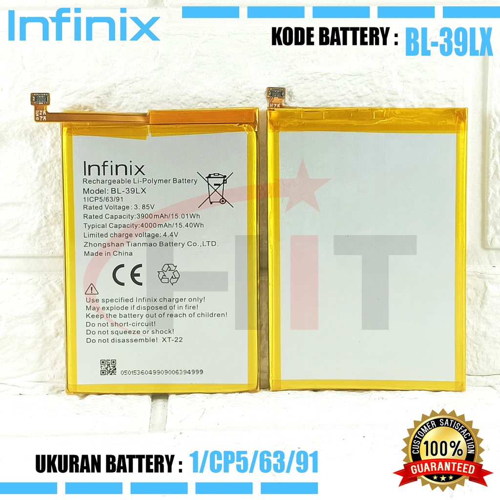 Baterai Battery Infinix S5 X652 / BL-39LX / S5 Lite / Smart 4