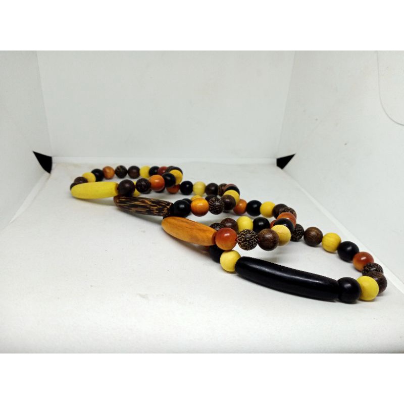 gelang kombinasi kayu bertuah 12 mm