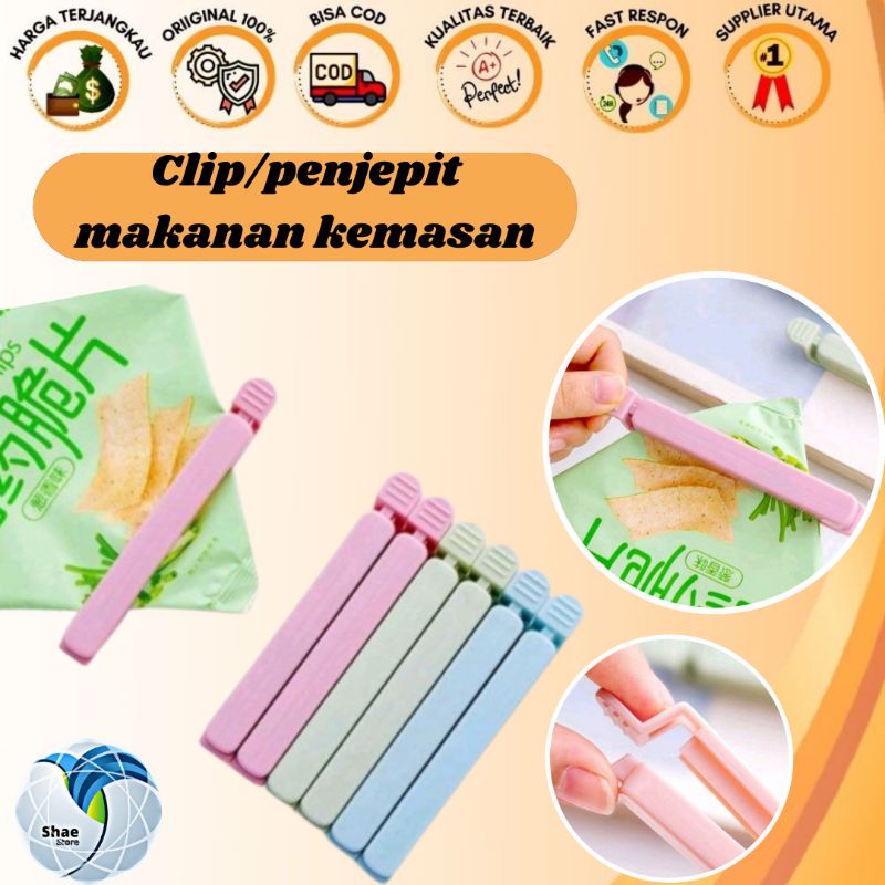 10 pcs CLIP PENJEPIT MAKANAN KEMASAN MAKANAN RINGAN SUSU SACHET KEMASAN MURAH