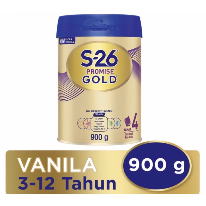 S26 promise gold vanilla 900 gram ( susu nutrisi lengkap anak 3-12 tahun )