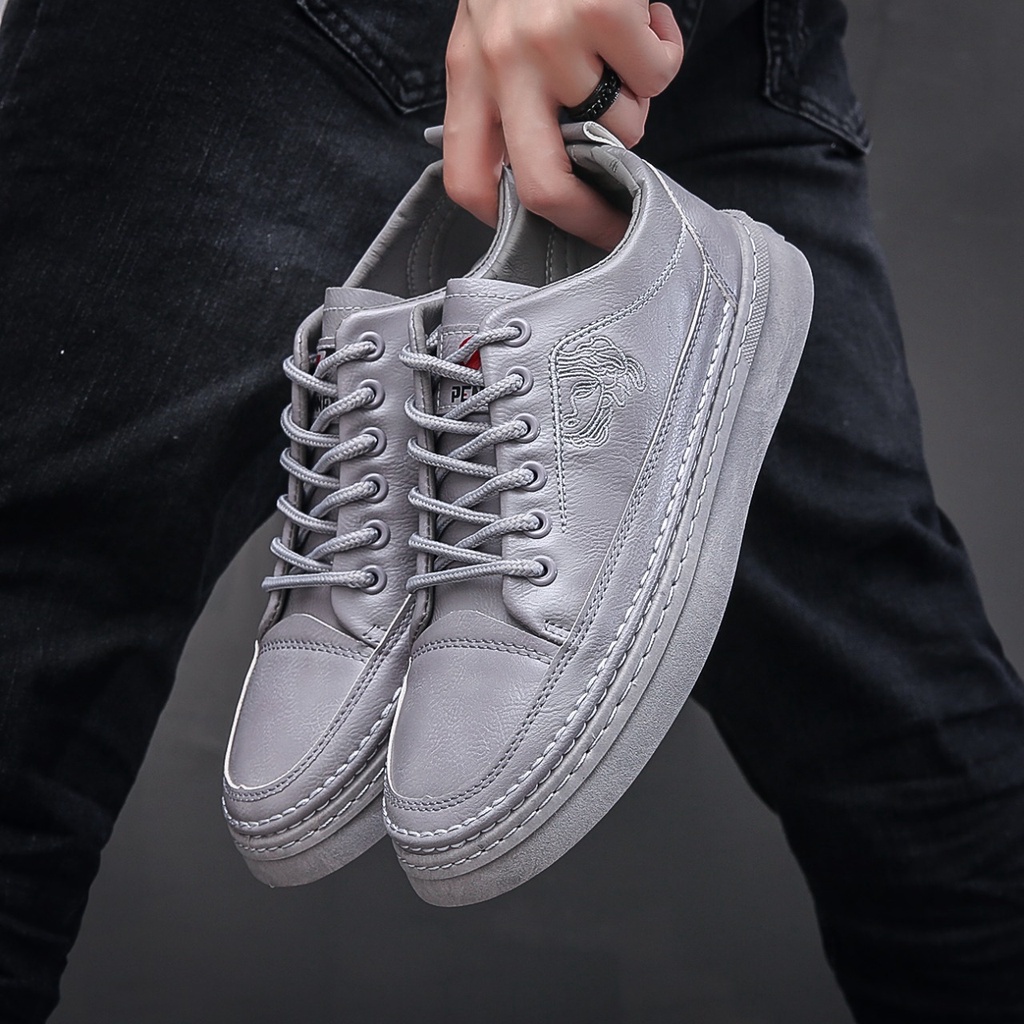 Sneakers Casual Import Pria Kulit / Sepatu ROMAN Street Casual Outdoor