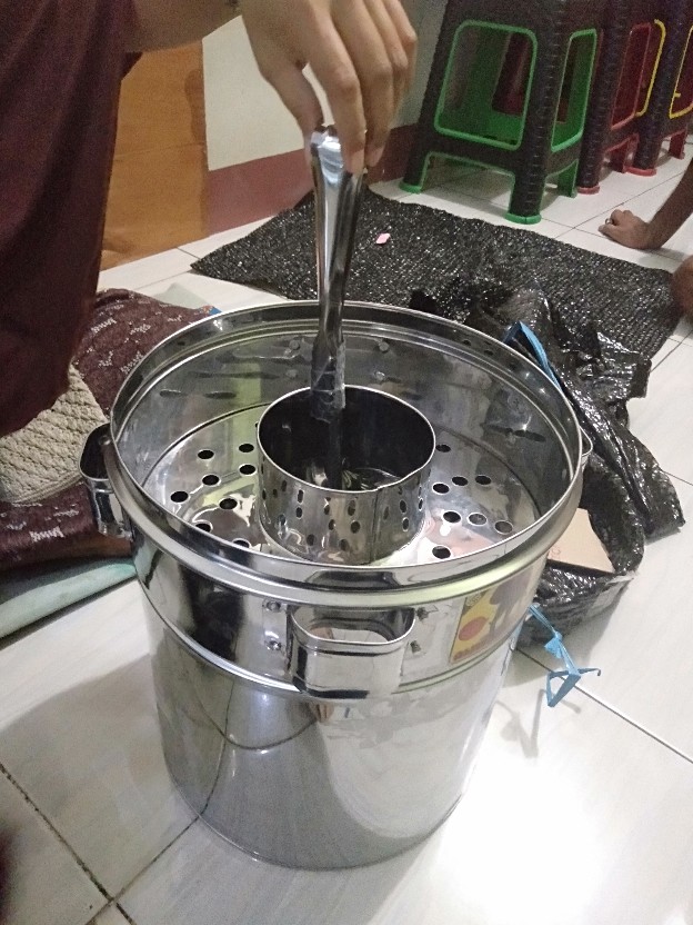 Dandang Bakso Stenlis & Aluminium / Panci Bakso / Panci Cilok Uk 30cm