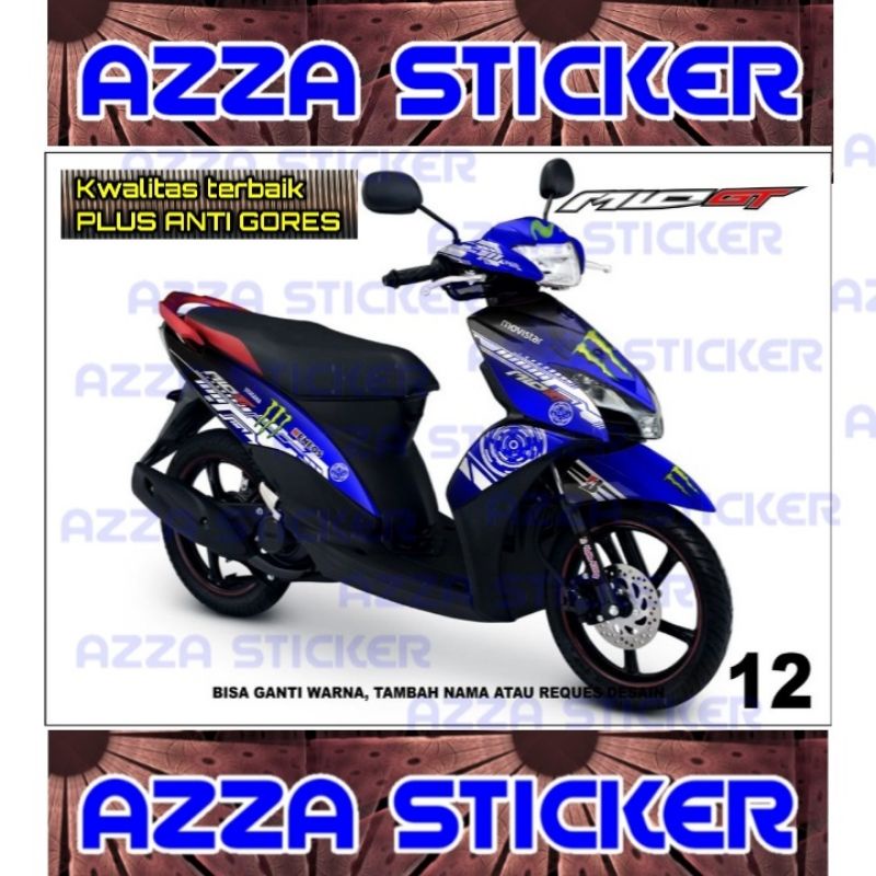 Sticker Decal Motor Mio GT Full Body Stiker Mio GT  Dekal Mio GT Full Body Model 12