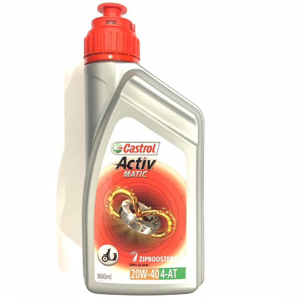 OLI MESIN SCOOTER CASTROL ACTIV MATIC 800ML 20W40 API SL ZIPBOOSTER