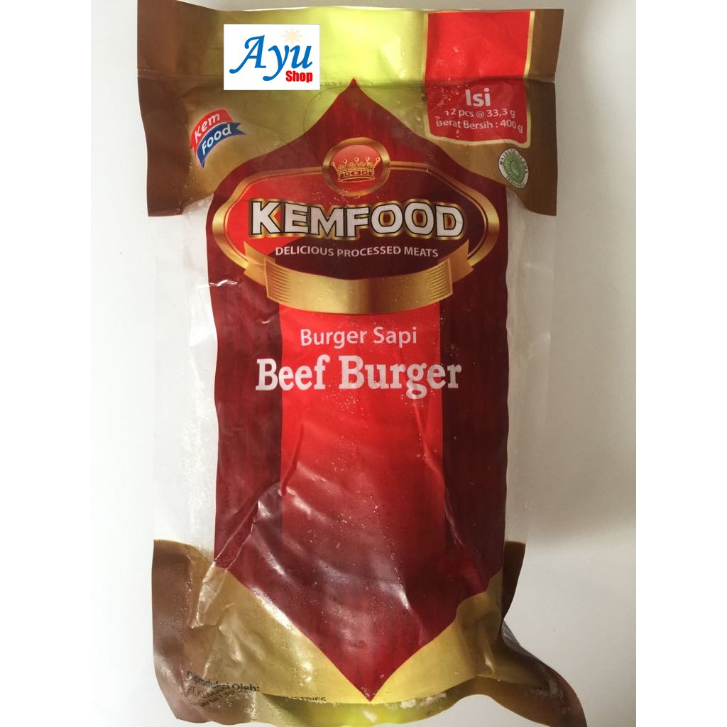 

Kemfood Beef Burger 400gr (isi 12pcs)