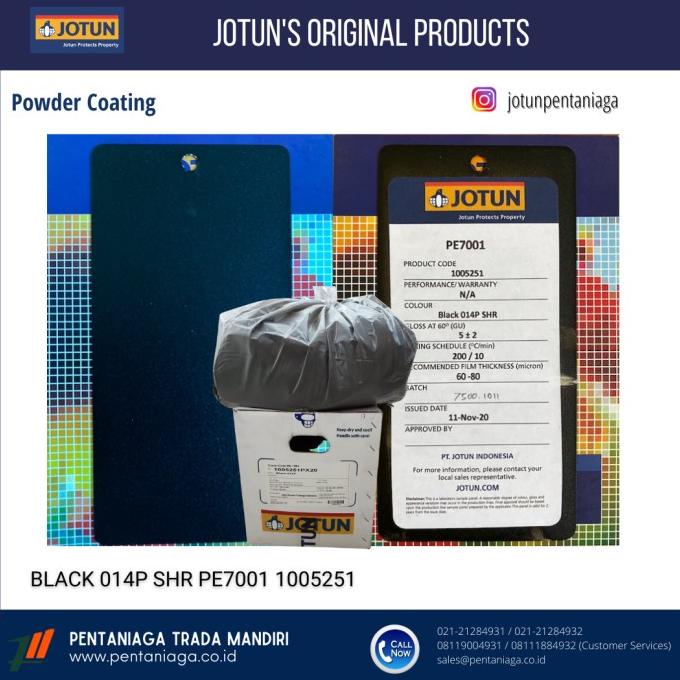 Cat Powder Coating Jotun Hitam texture pasir 1005251PX20 PE 7001 Extr