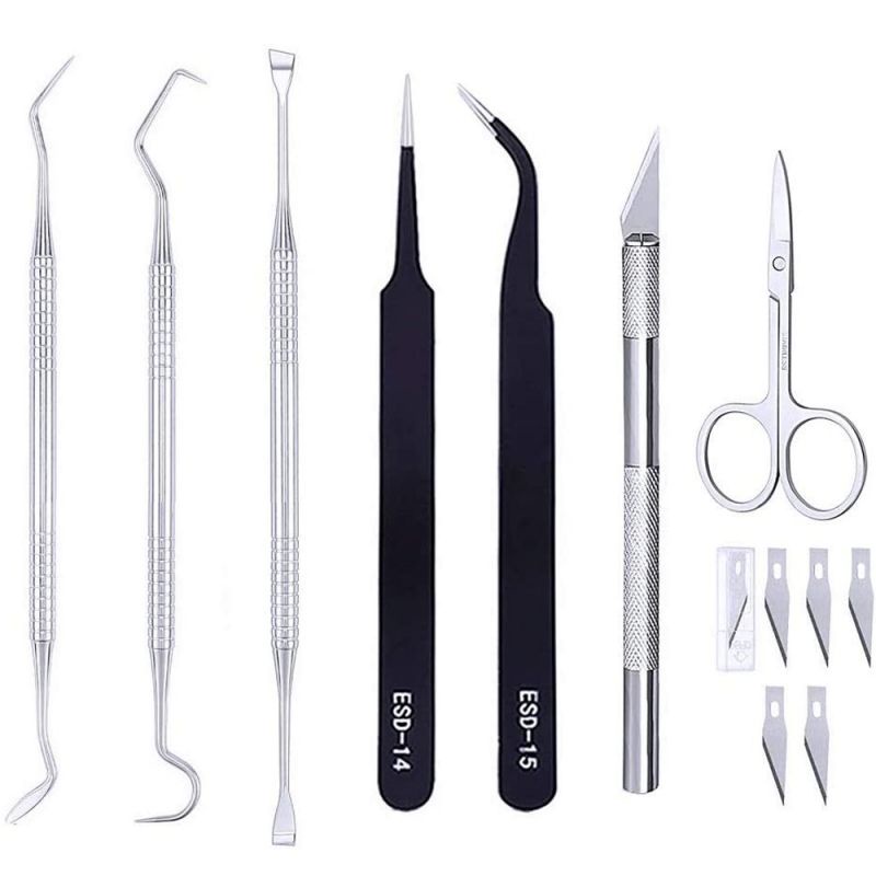 12pcs Weeding Tool Kit Weeding Vinyl Tool Set Weeder Hooks Scissor For Paper Cutting