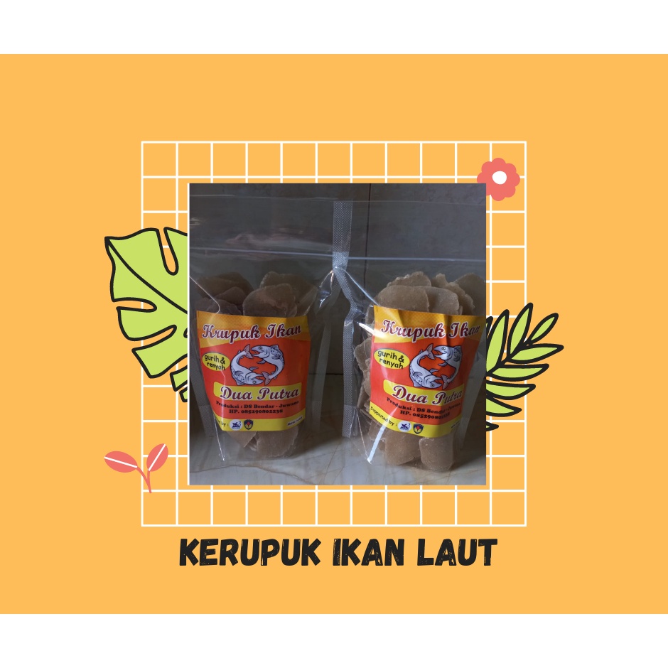 

Kerupuk Ikan Laut Khas Juwana Pati 250 gr