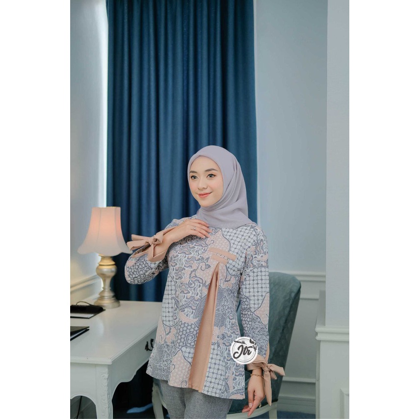 BLOUSE BATIK WANITA KEKINIAN BATIK KANTOR BAIK KERJAWANITA