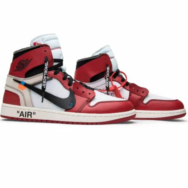 Sepatu MID Nike Air Jordan x Off White OG Retro 1 Perfect Kick Original PK Sneaker Pria Sepatu murah