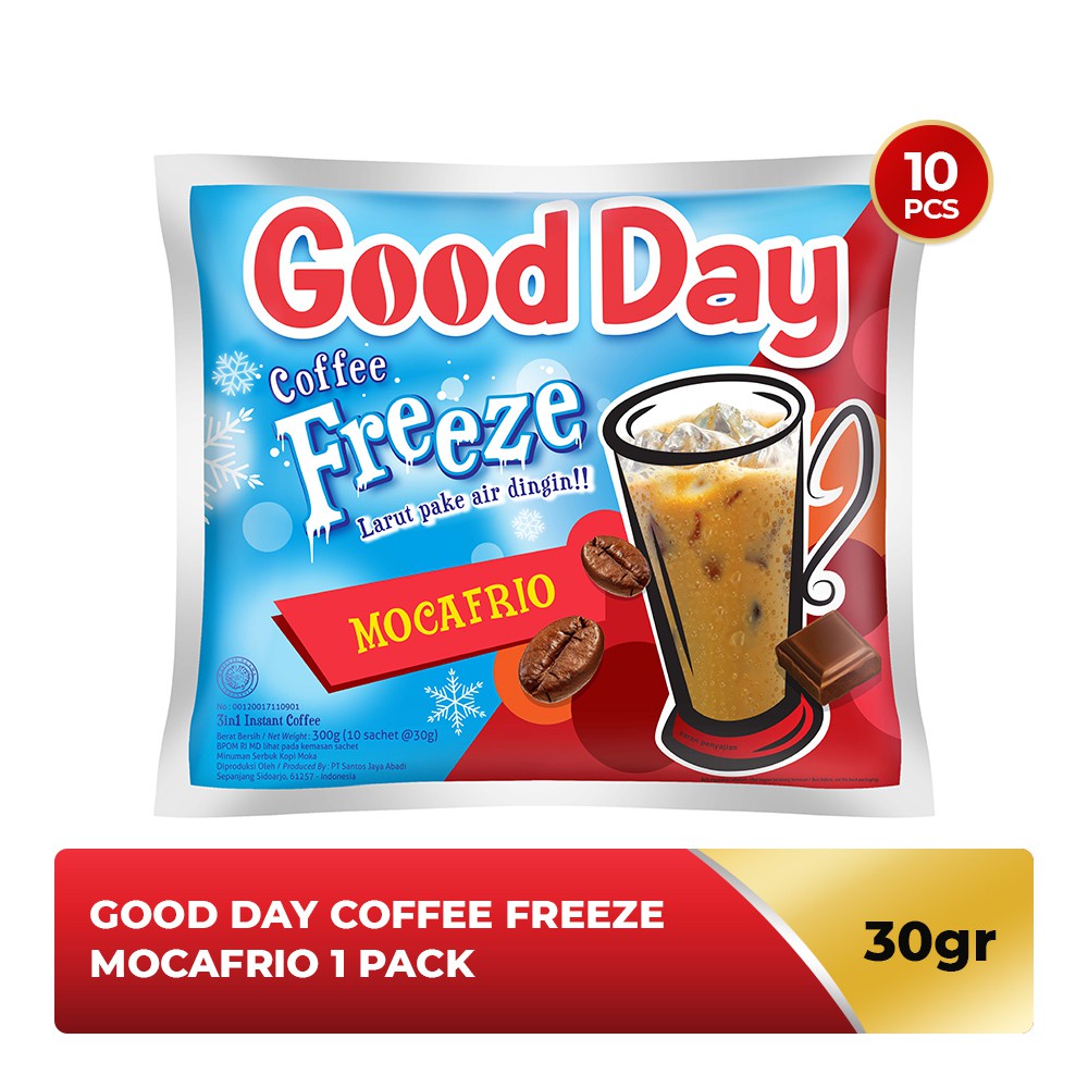 

Good Day Freeze Mocafrio Kopi [10 Sachet]