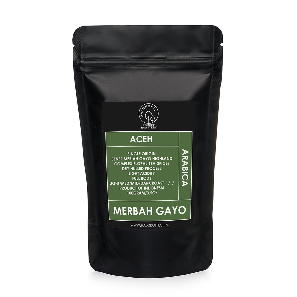 

Kopi Arabika Aceh Gayo/Merbah Gayo Biji/Bubuk 100gr/ Arabica Coffee