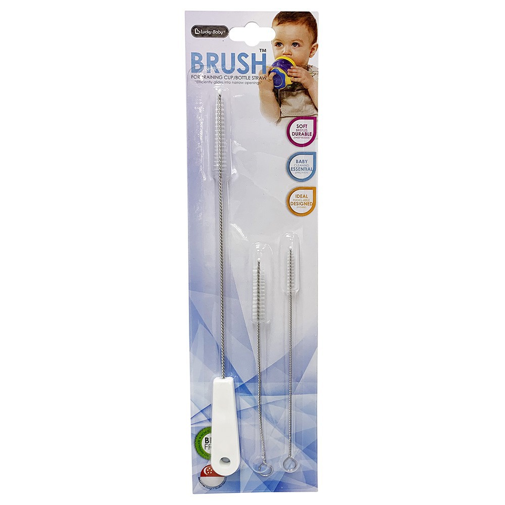 Lucky Baby Brush For Training Cup &amp; Bottle Straw Sikat Sedotan Bayi 600283