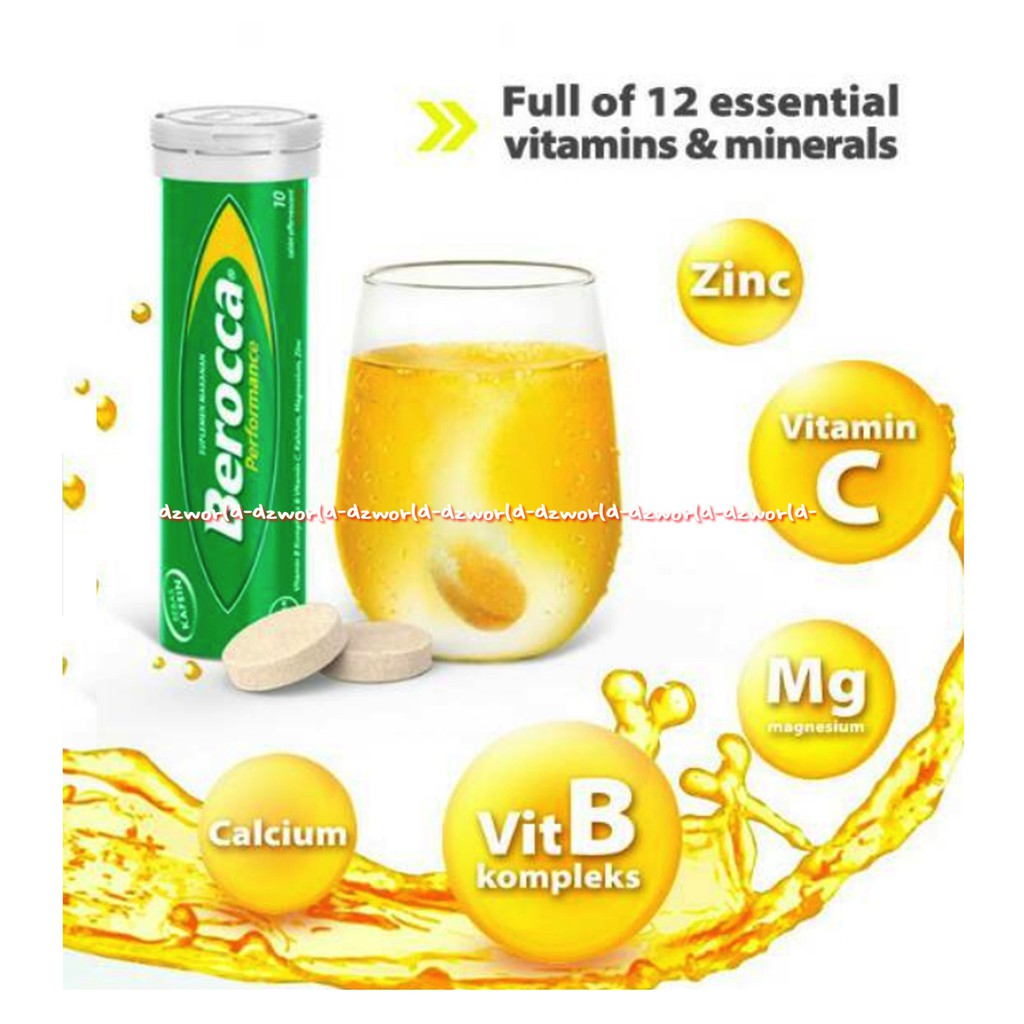 Berocca Performance 10tablet Rasa Jeruk Suplemen Makanan