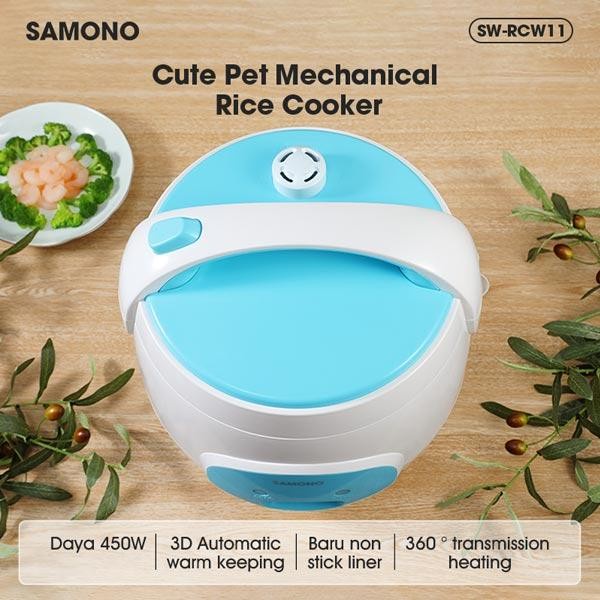 Rice Cooker Penanak Nasi 2L Elektrik Kontrol Suhu Otomatis SW-RCW11