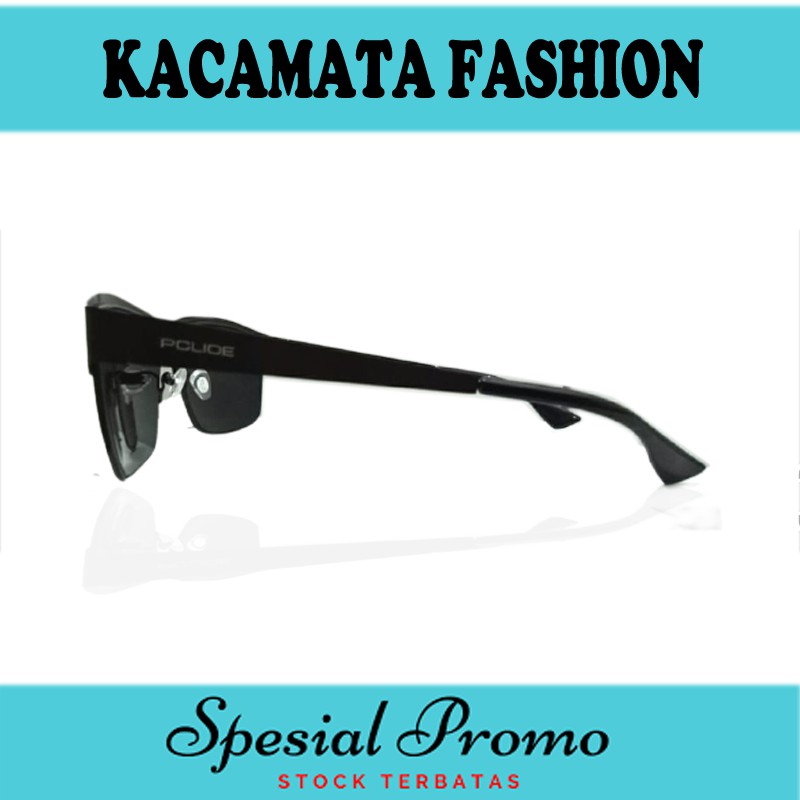 COD Kacamata Hitam Pria Wanita Korean Gaya Square Frame Kacamata Wanita Anti UV Sunglasses Unisex