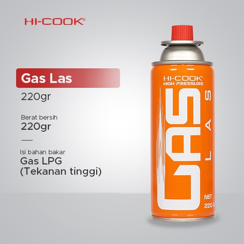 GAS LAS KALENG HICOOK GAS LAS HI-COOK ORANGE HI COOK OREN  Hicook orange buat gas las