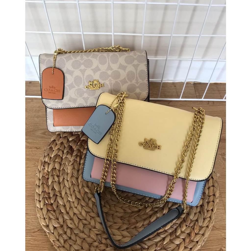 Tas selempang wanita Coach Gold premium Part 2