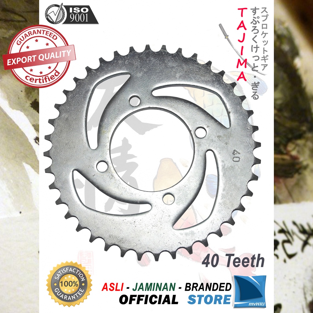 Gigi Tarik 40T ~ 53T YAMAHA Jupiter MX / New / 135cc Gir Belakang - Rear Sprocket Gear TAJIMA-428-40T
