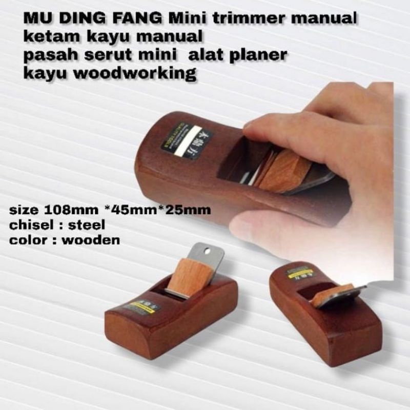Mini Trimming Planer Alat Serut Kayu Mini Ketam Suguh Pasah Mini