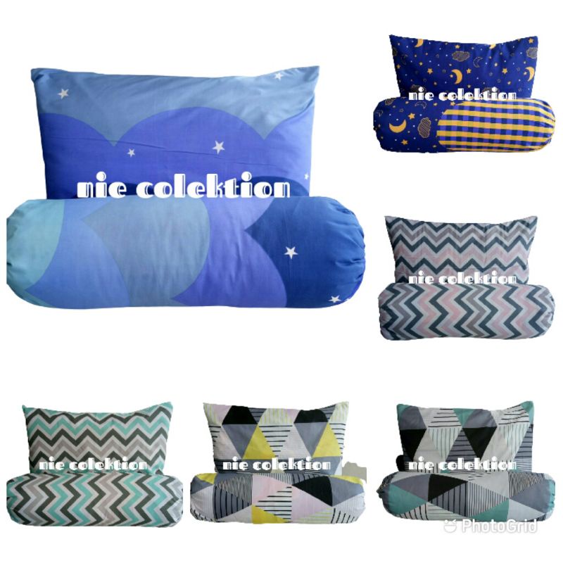Sarung bantal sarung guling set size 45x60/33x90