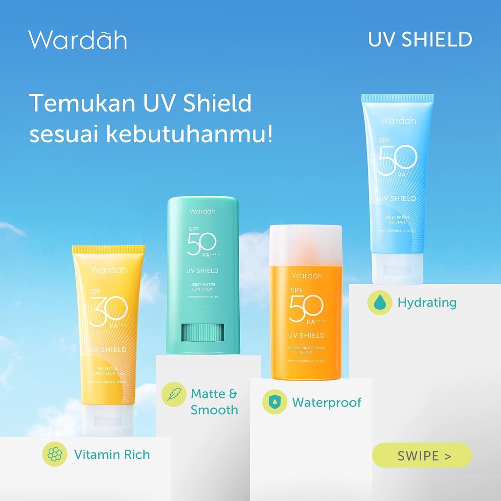 WARDAH UV Shield Aqua Fresh Essence || Active Protection Serum || Light Matte Sun Stick || SPF 30 50 PA++ SunScreen