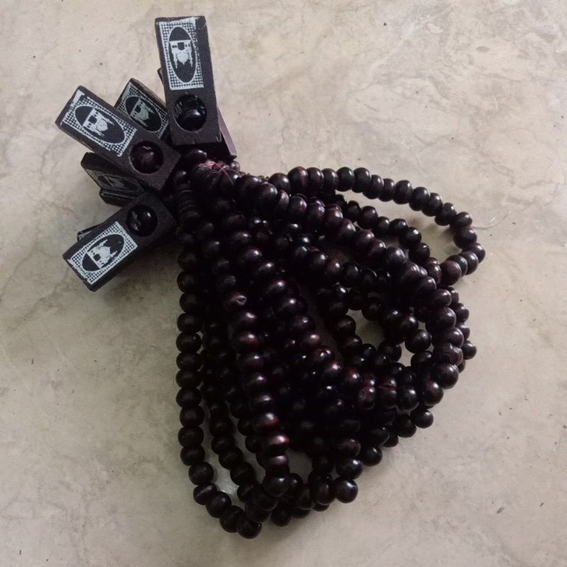 tasbih tasbe kayu 33 butir /10pcs