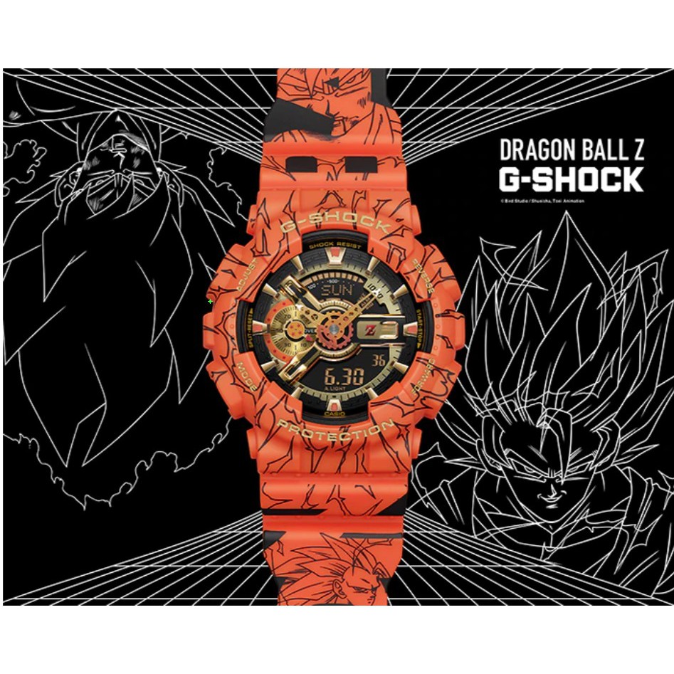 JAM TANGAN DRAGON BALL Z G-SHOCK PLUS BOX ORI PROMO TIPE CASIO