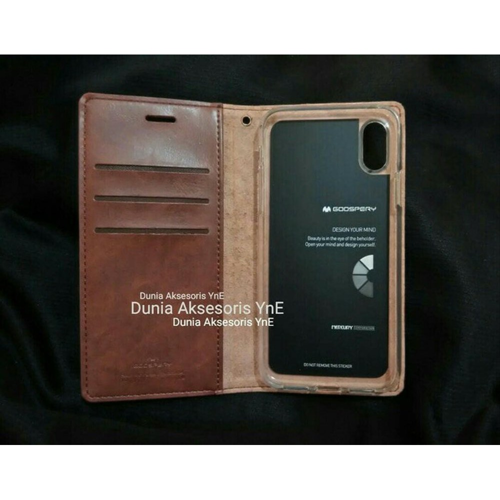 PROMO ALHUSNASTORE COD Flip Case Iphone 8. Leather Case Bluemoon. Casing HP iphone
