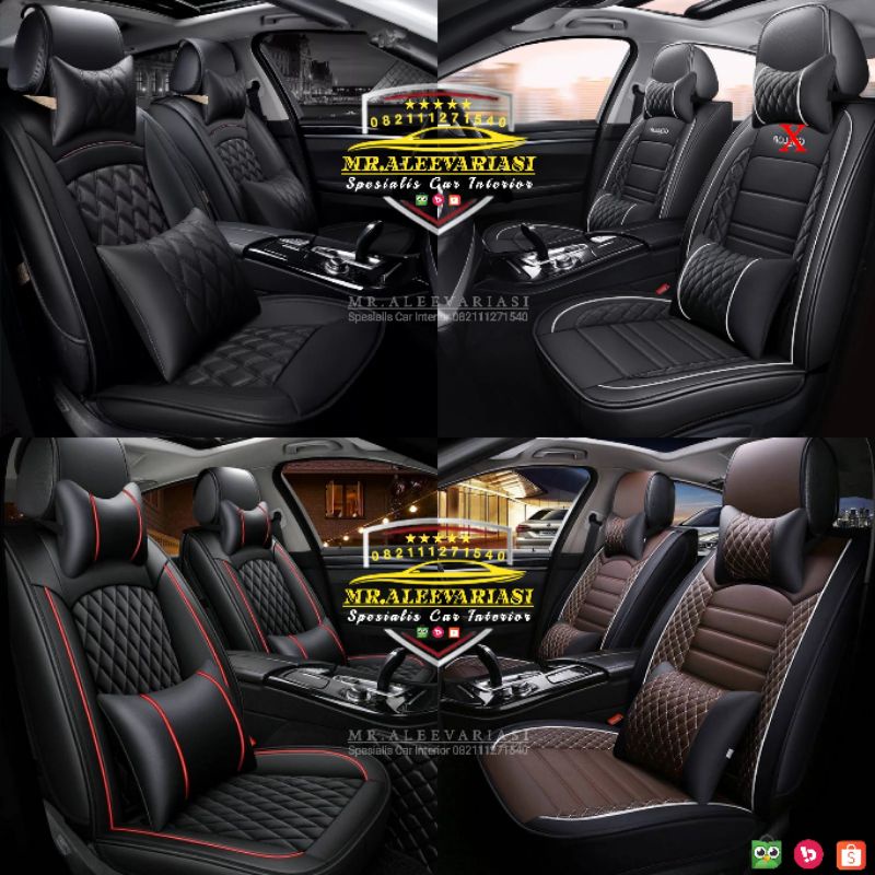 Sarung jok mobil all new rush 2018 2019 20 21 22 avanza xenia sienta pajero spot fortuner premium qu