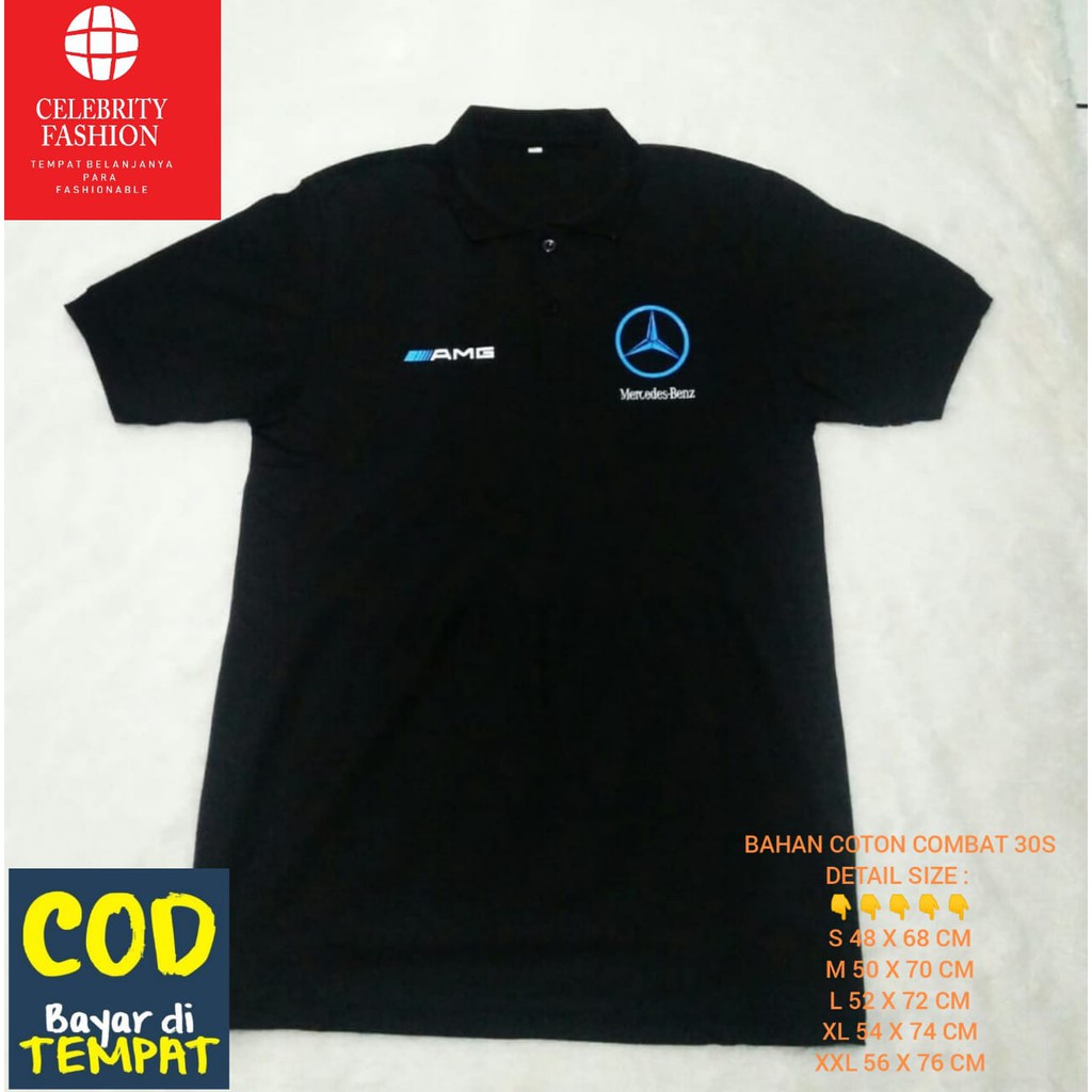 BAJU POLO SHIRT PRIA POLO MERCEDES BENZ