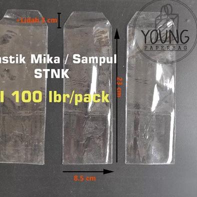 

[PRODUK AECO8] Plastik STNK PVC / Sampul PVC Cover STNK uk. 8,5 x 23 ISI 100 pcs E0L