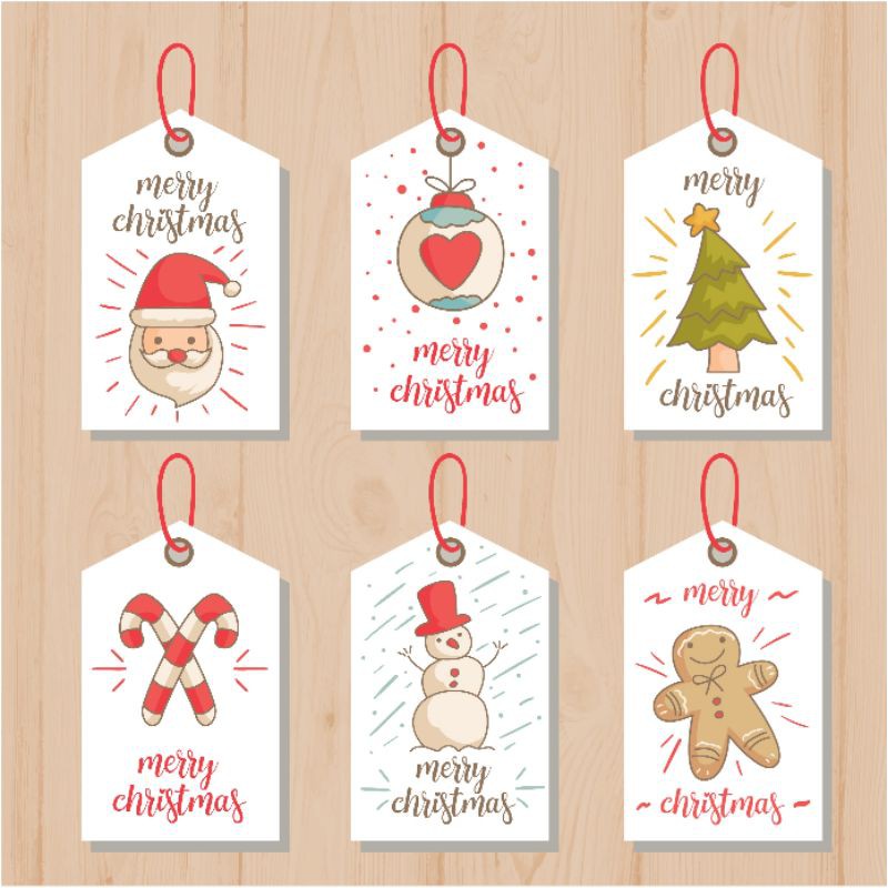 

tag / hang tag tema natal kode 02