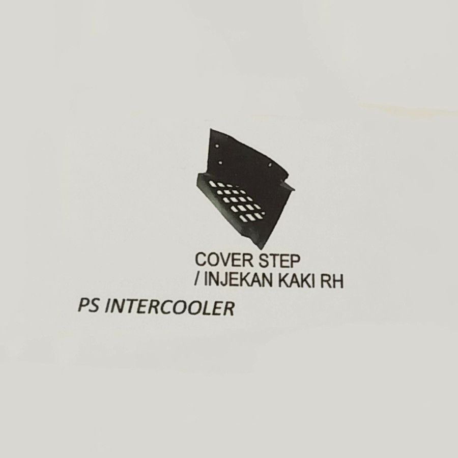 injakan kaki PS intercooler/canter (kanan)