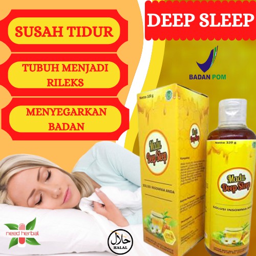 MADU DEEP SLEEP (MDS) HERBAL ALAMI ATASI SUSAH TIDUR INSOMNIA TERLARIS - MADU DEEP SLEEP ORIGINAL