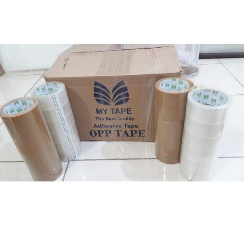

Lakban My Tape Bening dan Coklat 48x72 yard