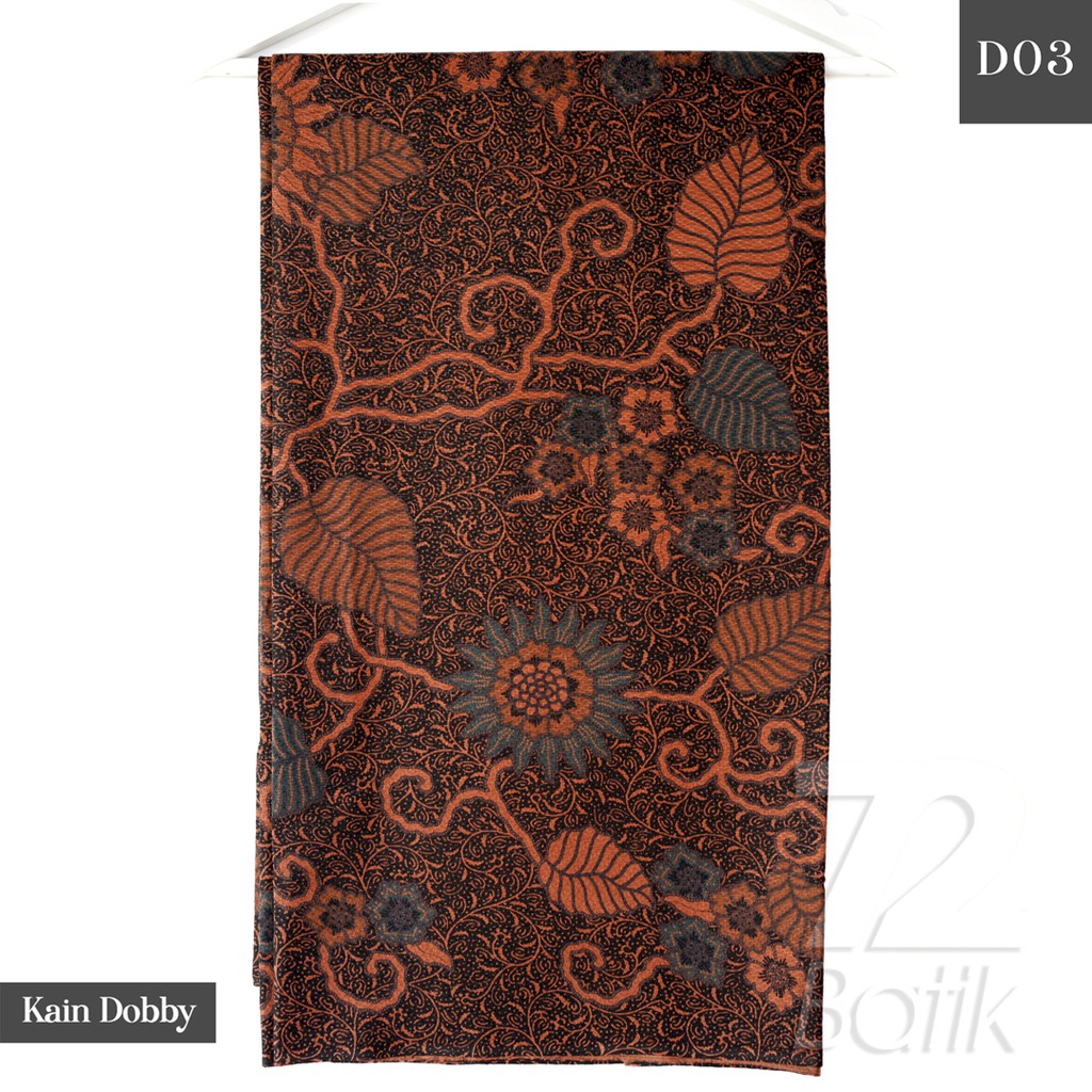 KAIN BATIK PREMIUM Dobby Motif Kembang Warna Hitam Nila Hijau Orange 728900 Cap 72 Jarik Jarit Samping Kebat Panjang Batik Dobby Modern Premium Bahan Seragam Batik Pernikahan Kantor Keluarga Murah Kamen Jadi Batik Bali Lembaran