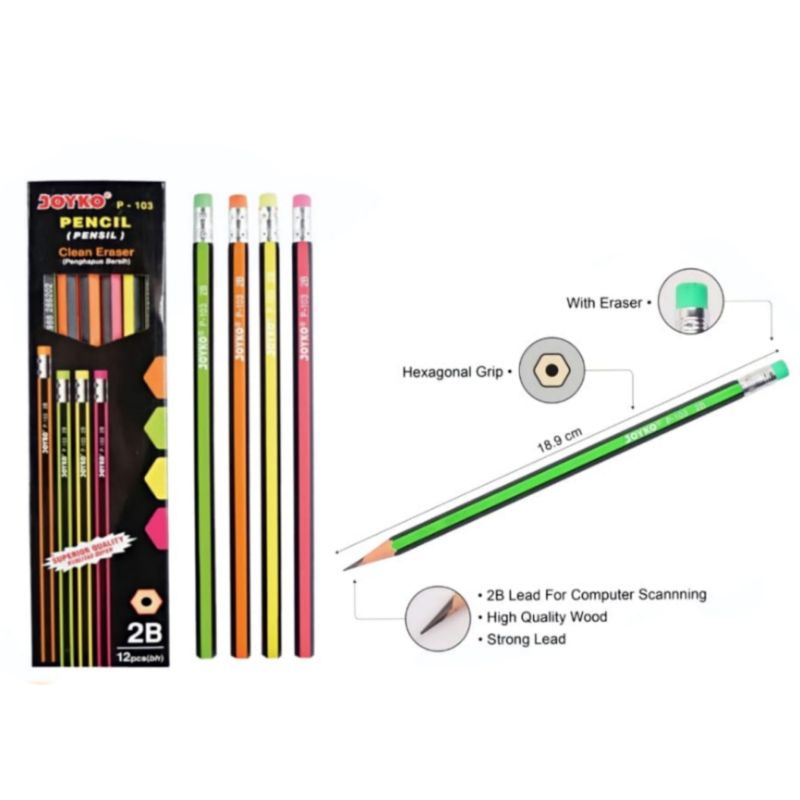 

pensil joyko 2B P-103(1lsn)