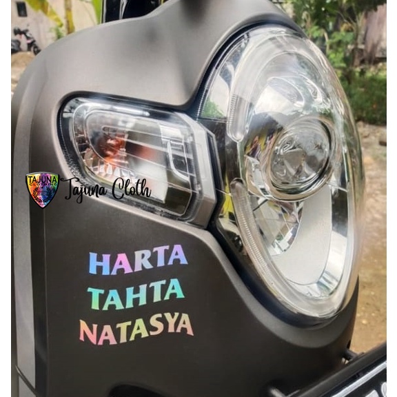 stiker hologram harta tahta custom nama