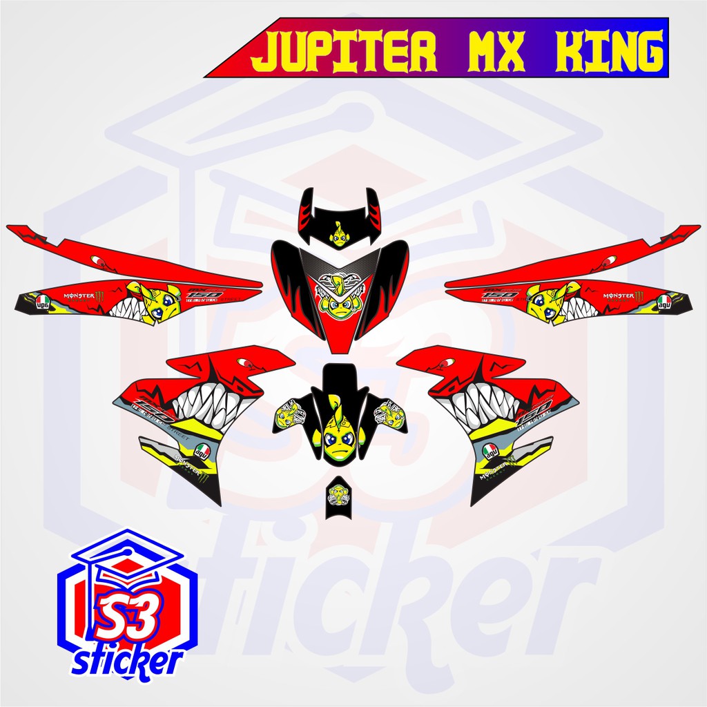 STICKER DECAL MOTOR YAMAHA JUPITER MX KING