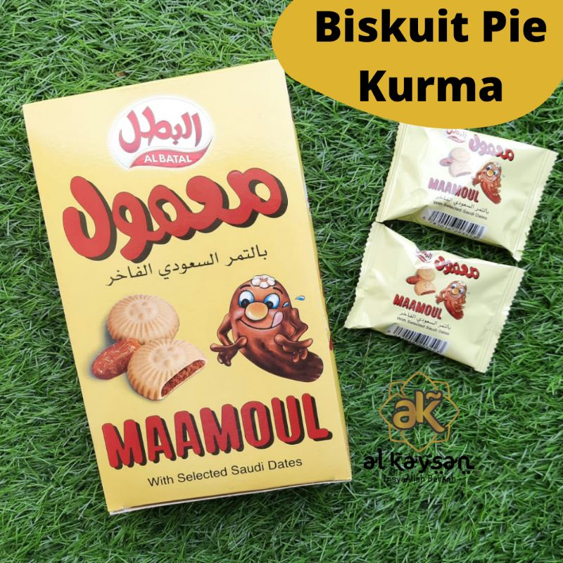 

BISKUIT MAAMOUL/AL BATAL MAAMOUL/biskuit pie kurma 1 box isi 16 pc TERMURAH