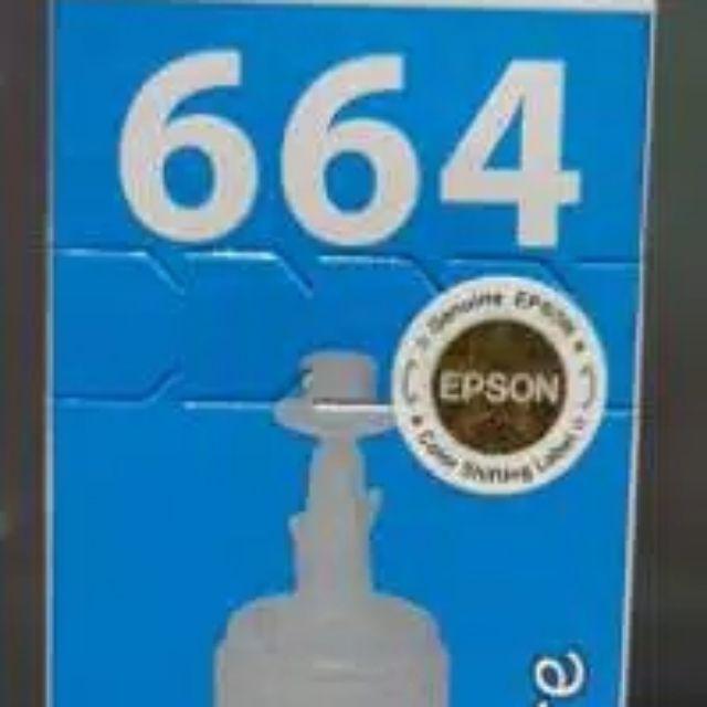 TINTA EPSON 664 SERIES L100/L110/L120/L200/L220/L300,L310,L350,L355,L360,L365,L380,L385,L405,L1300-Cyan