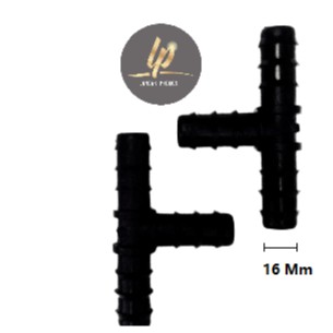 Pipa Konektor T sedang - sambungan selang uniring 16*25mm