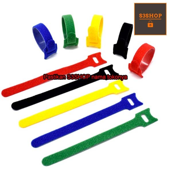 VELCRO Cable Tie Organizer WIRE CORD Pengikat Kabel Velcro Strap